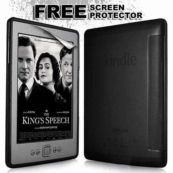 KINDLE 4 BLACK GEL SKIN COVER
